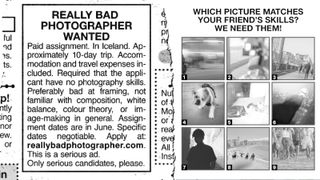 A composite photo of two posts made to Instagram by IcelandAir promoting the "really bad photographer" competition.