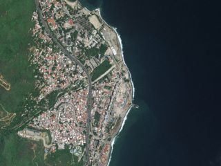 Satellite imagery shows quake destruction around Venezuela's coastal landmarks