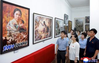 North Korea opens anti-U.S. art exhibition for 'class education'