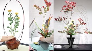 Senko Ikenobo offers prayer arrangement for NYC ikebana chapter’s 40th anniversary