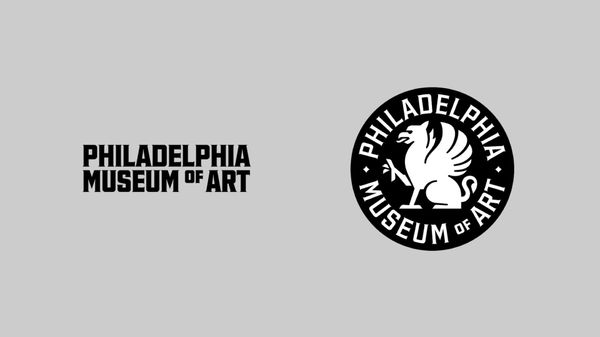 An image of the updated branding for the Philadelphia Art Museum, returning to the Philadelphia Museum of Art name