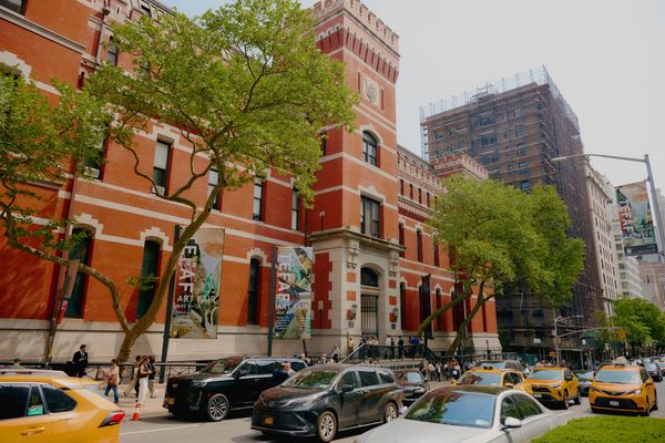 The exterior of the Park Avenue Armory is pictured for TEFAF New York 2025