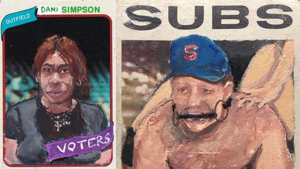 Baseball-card painter thr33som3s stages his own Senate races before Election Day