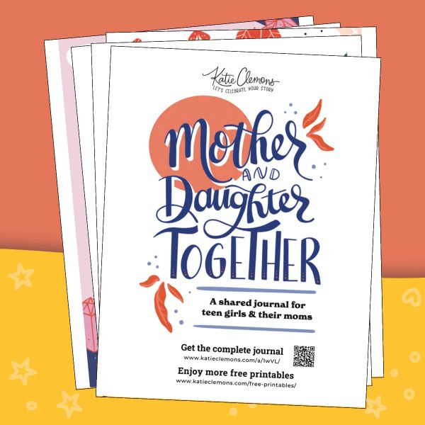 mother-daughter journaling with your teenager
