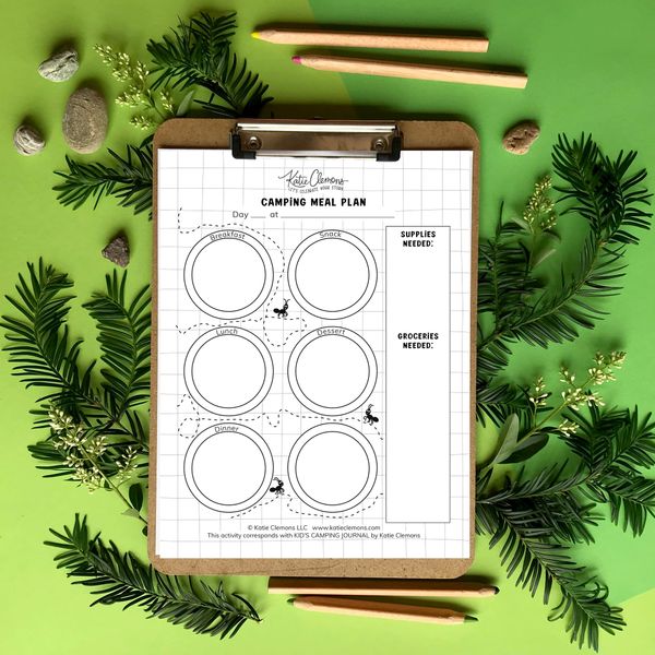 Camping Meal Plan Printable