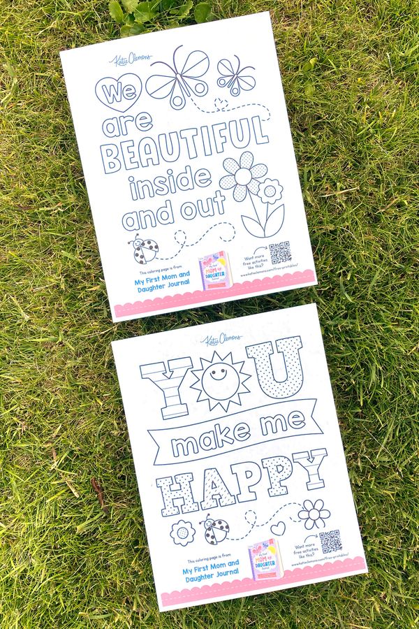 Free Mom and Daughter Coloring Pages (Printable PDF)