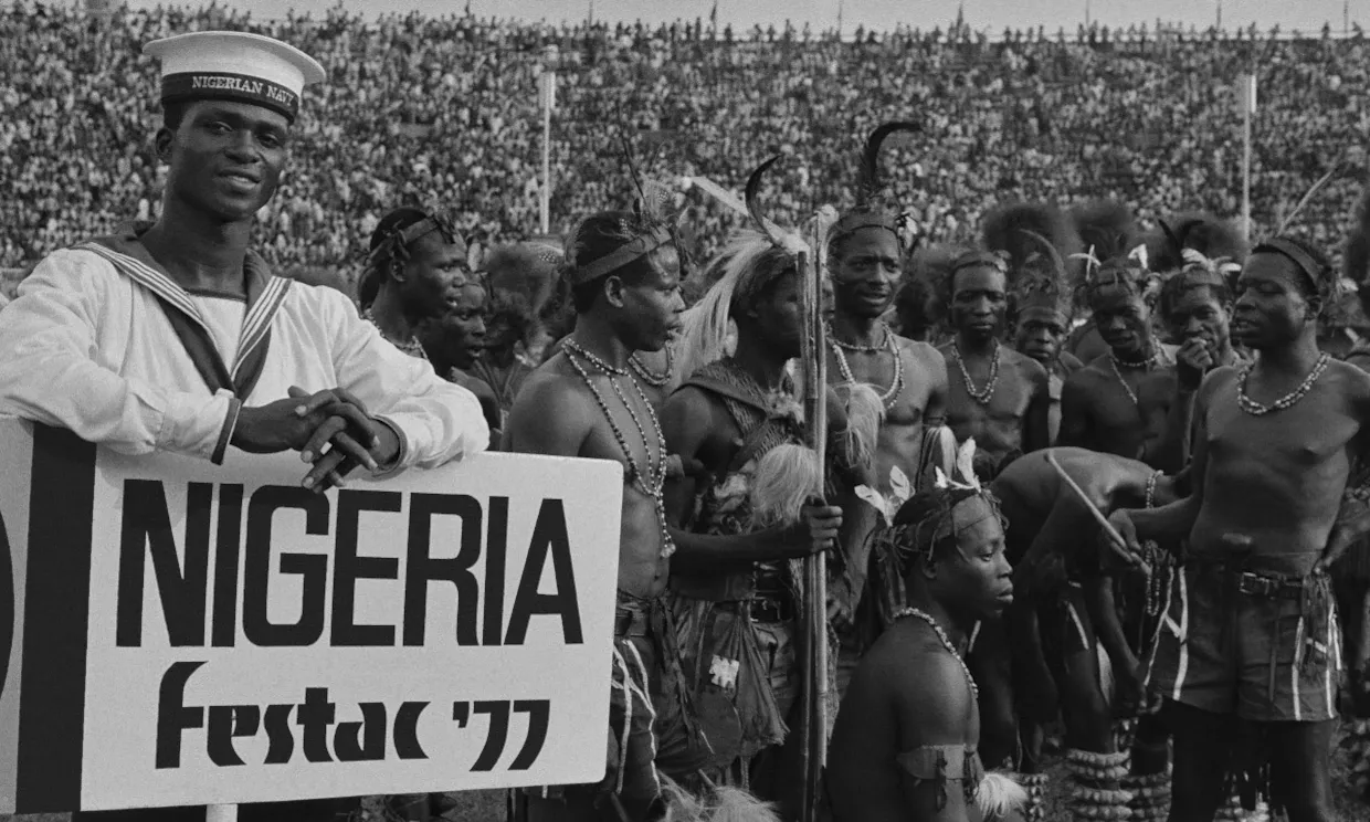 Photograph of the Nigera Festac 77 event.