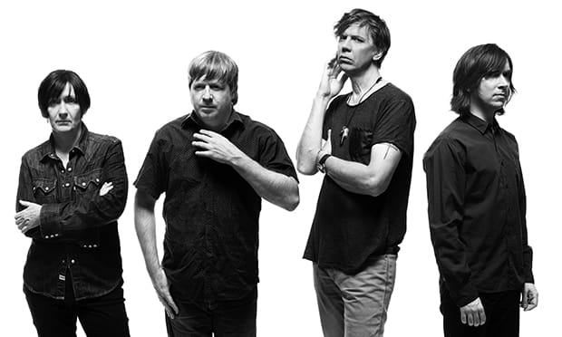 Thurston Moore with his new band. Photograph: Ecstatic Peace