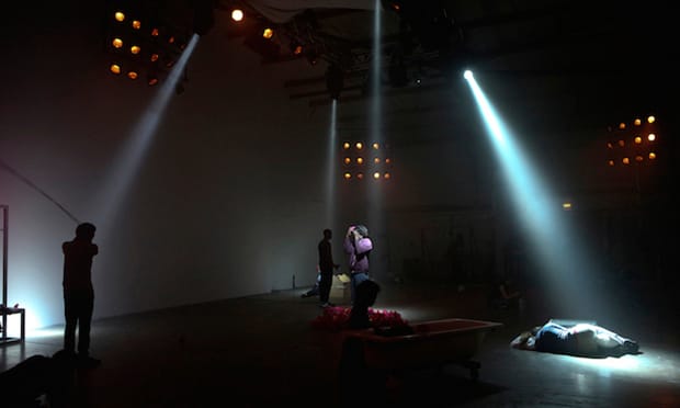 A scene from Turfed at new arts venue Hackney Showroom