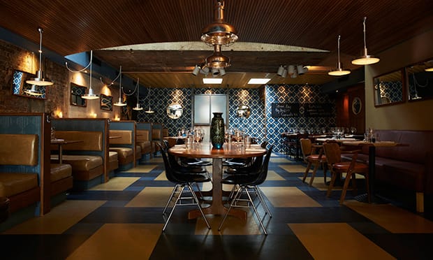 Mad Men decor: Rotorino's chic dining area
