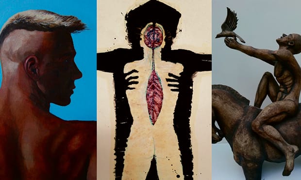 Nude for Thought artists (l-r) Martin Ireland, Neil Groom and Richard Dickson