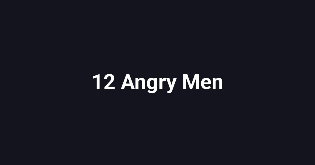 12 Angry Men
