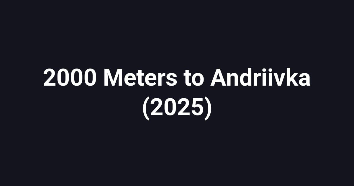 2000 Meters to Andriivka (2025)