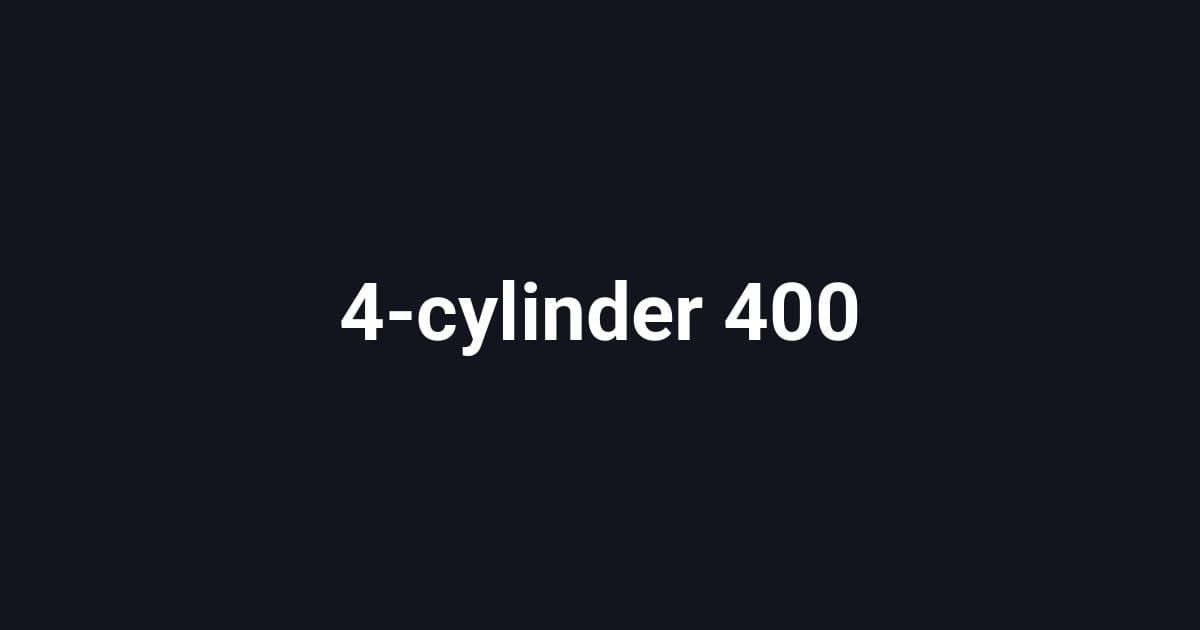 4-cylinder 400