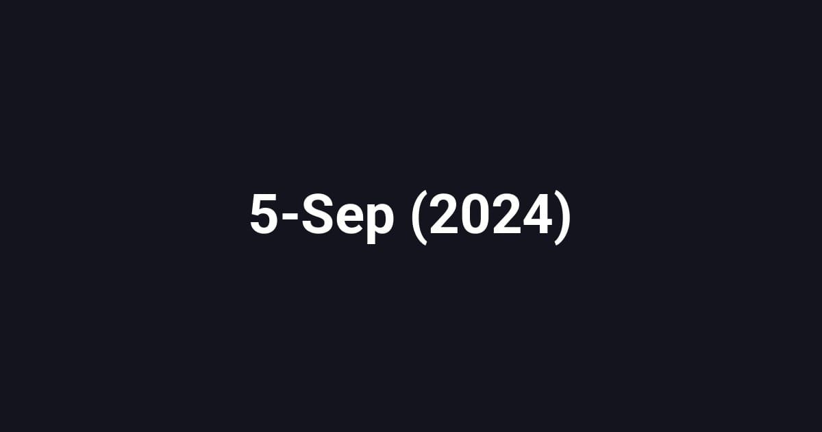 5-Sep (2024)