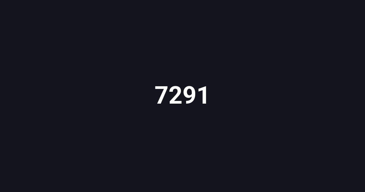 7291