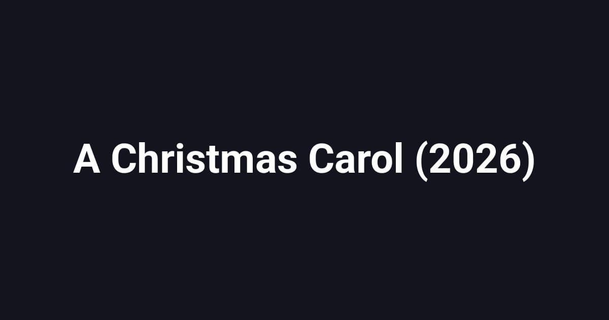 A Christmas Carol (2026)