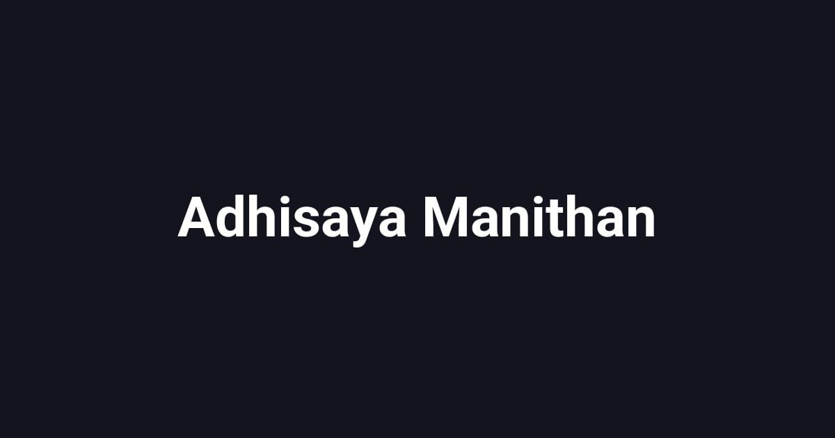 Adhisaya Manithan