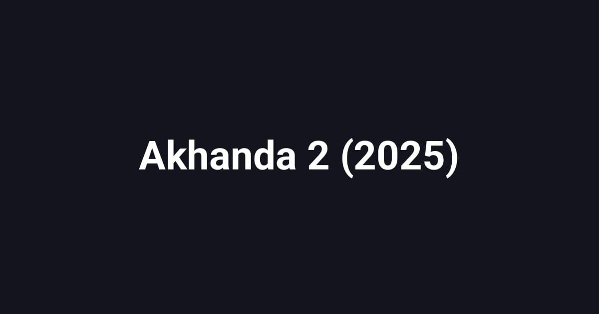 Akhanda 2 (2025)