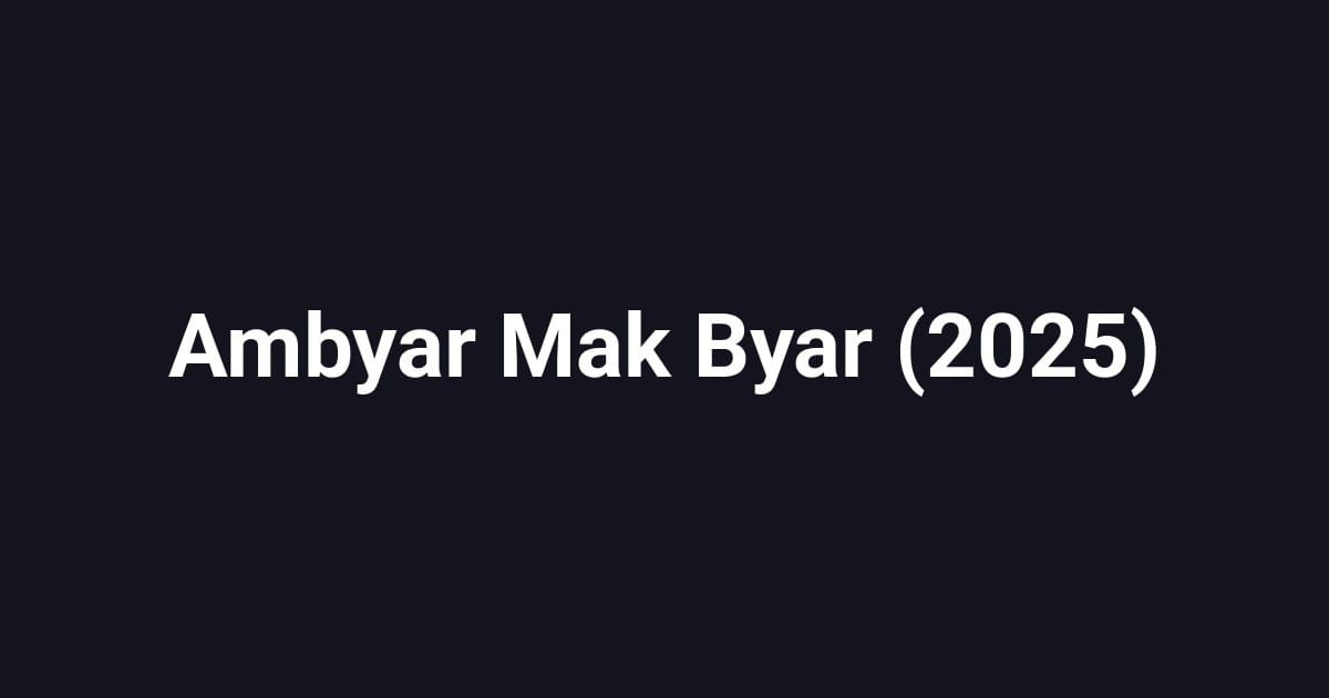 Ambyar Mak Byar (2025)