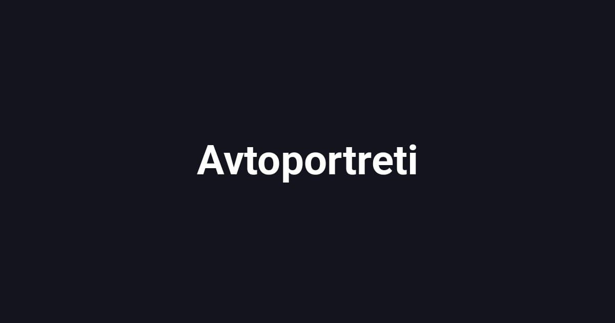 Avtoportreti