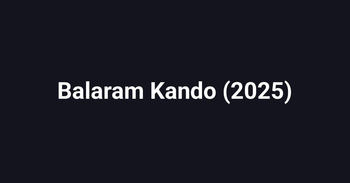 Balaram Kando (2025)