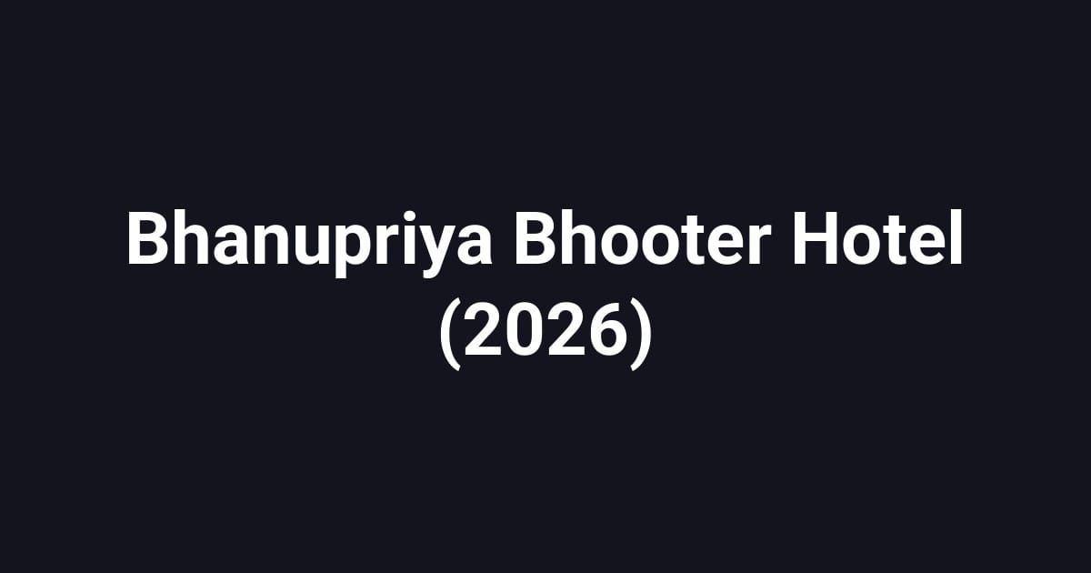Bhanupriya Bhooter Hotel (2026)