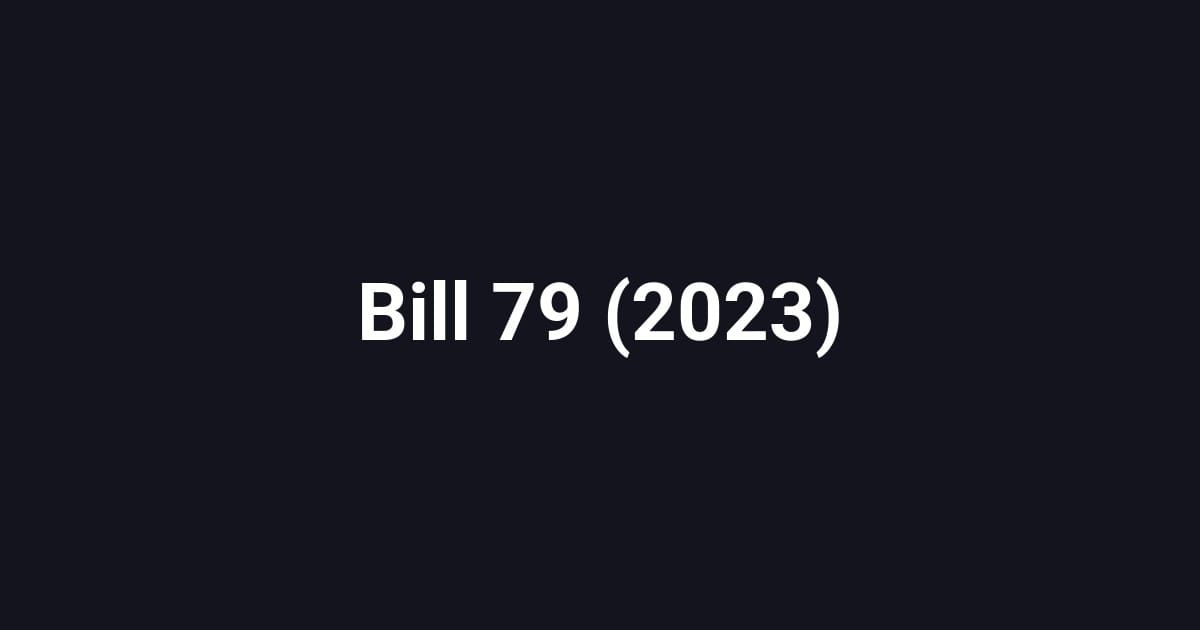 Bill 79 (2023)
