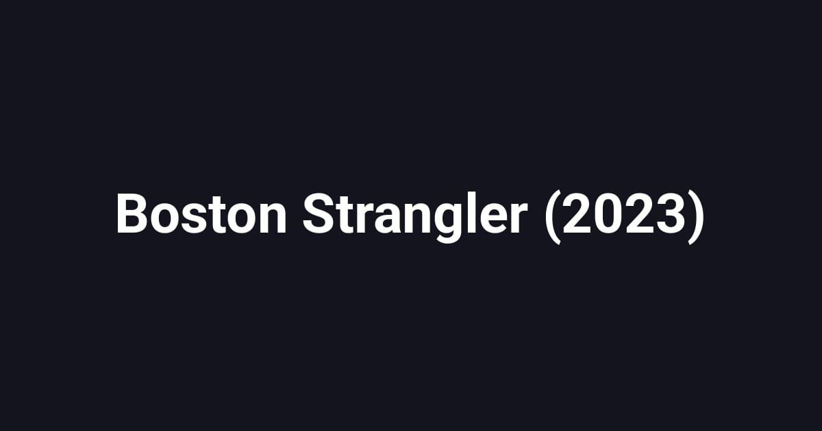 Boston Strangler (2023)