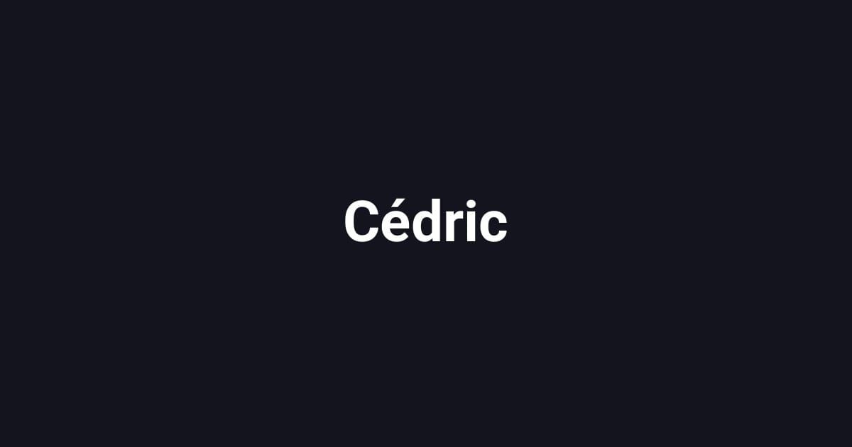 Cédric