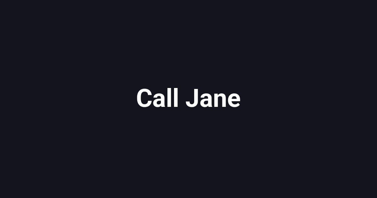 Call Jane