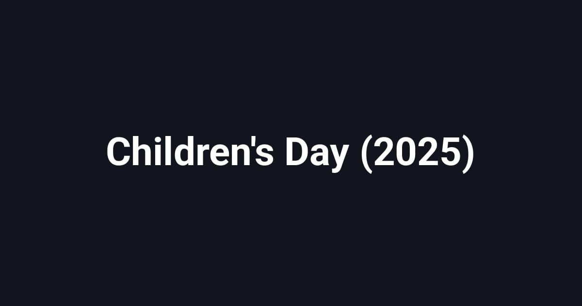 Children's Day (2025)