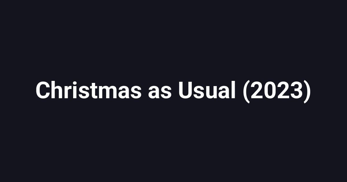 Christmas as Usual (2023)