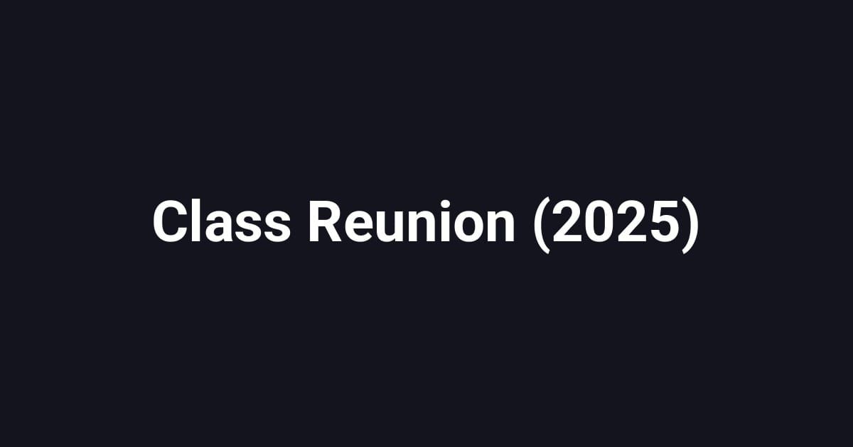 Class Reunion (2025)
