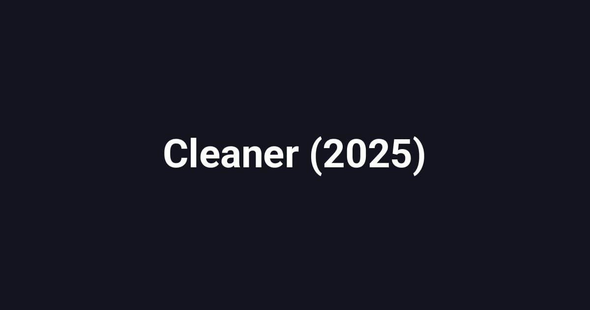Cleaner (2025)