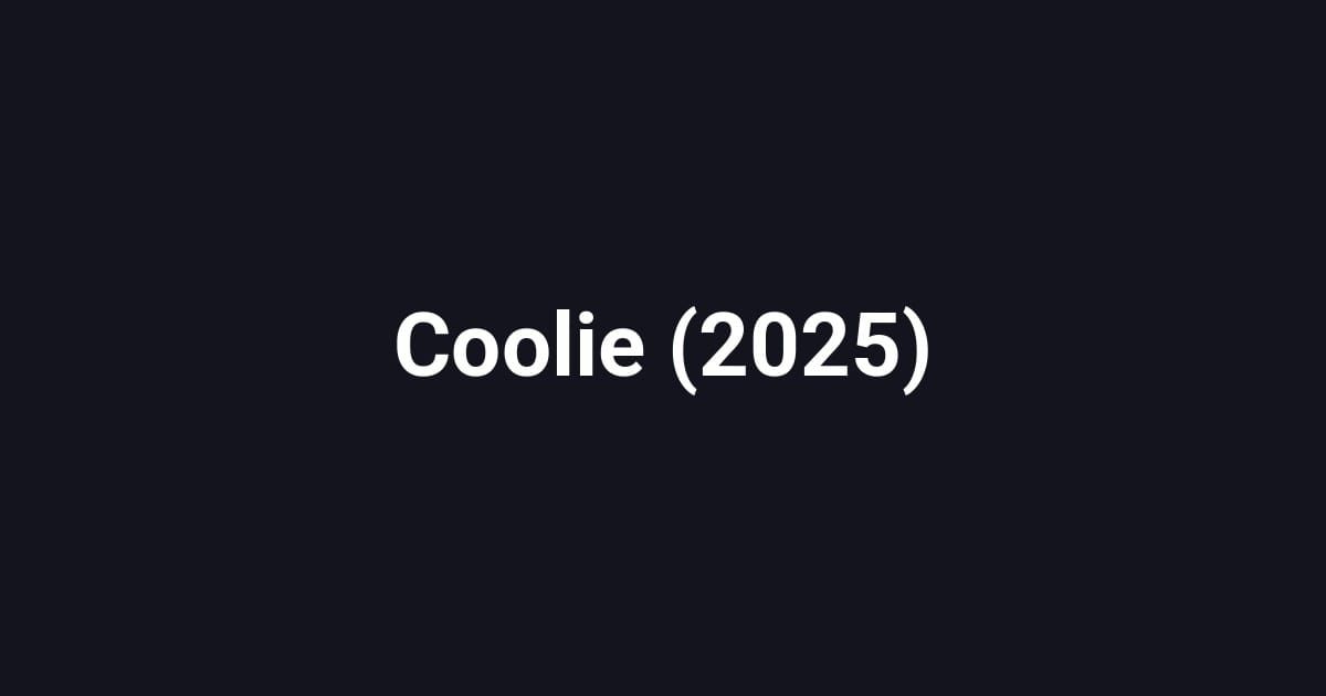 Coolie (2025)