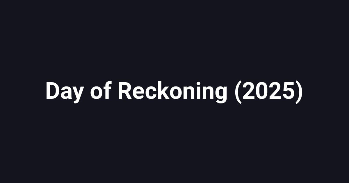 Day of Reckoning (2025)