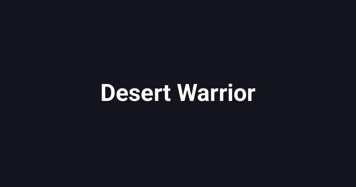 Desert Warrior (1961)