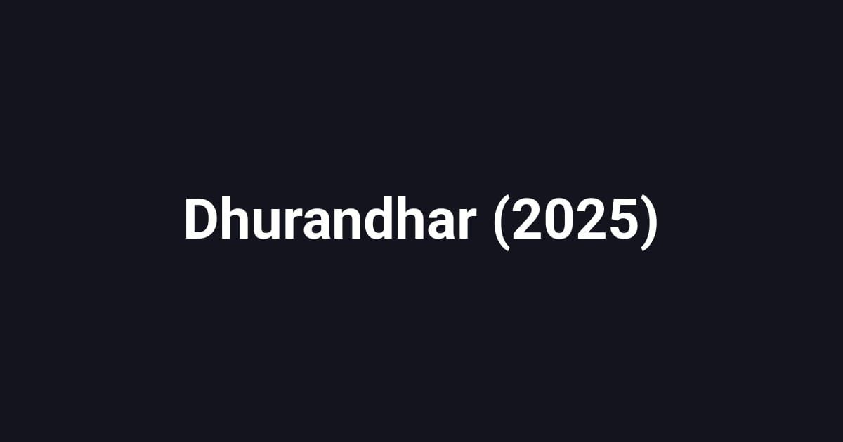 Dhurandhar (2025)