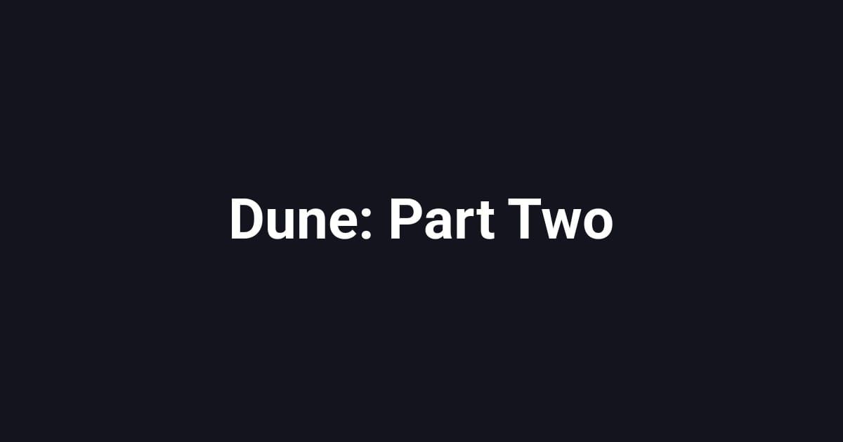 Dune: Part Two