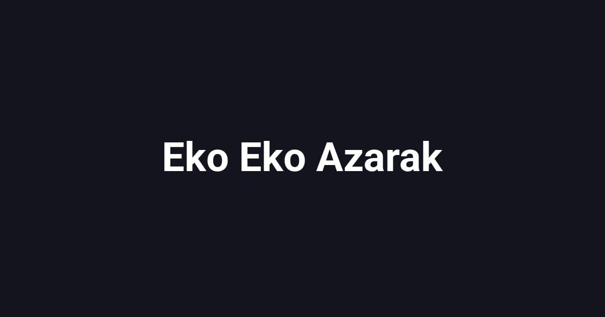 Eko eko azaraku: R-page