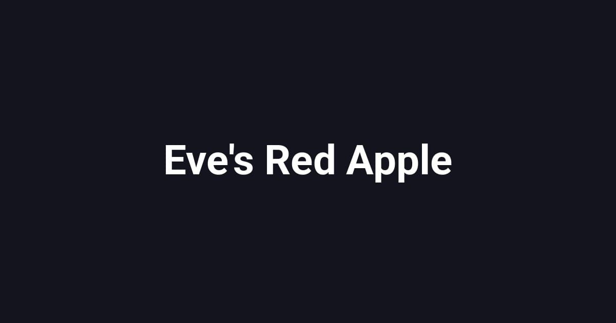 Eve's Red Apple
