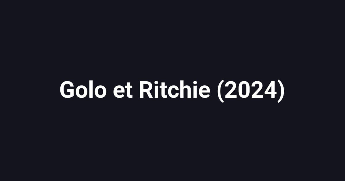 Golo et Ritchie (2024)