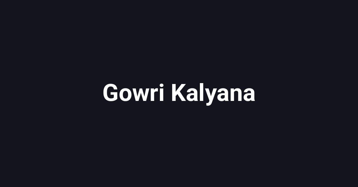 Gowri Kalyana