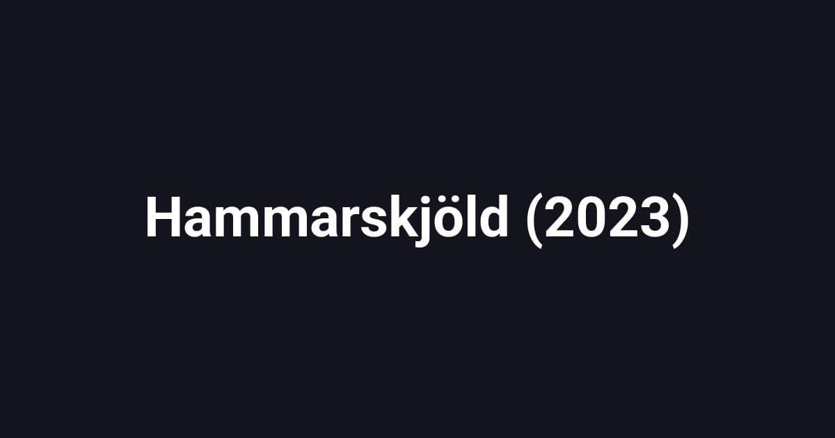 Hammarskjöld (2023)