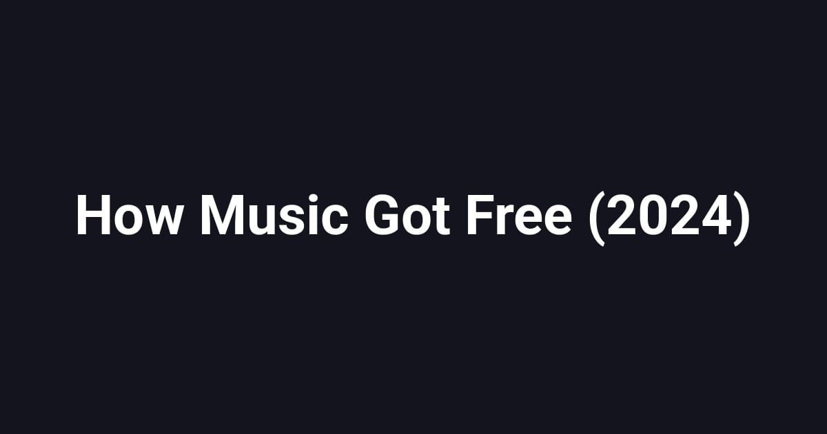 How Music Got Free (2024)