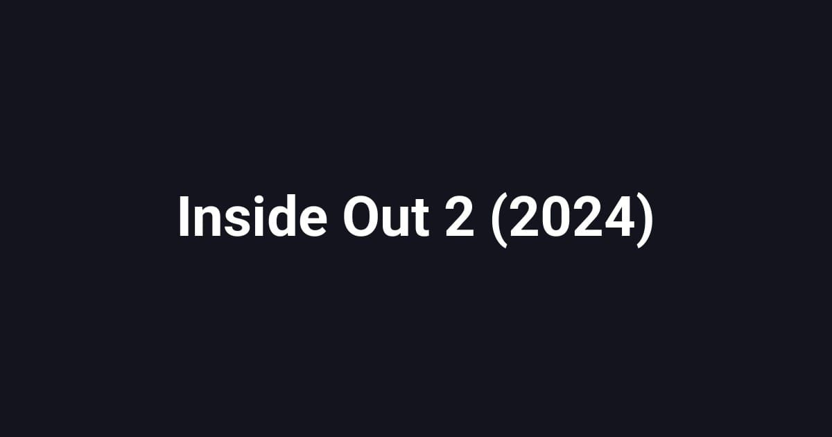 Inside Out 2 (2024)