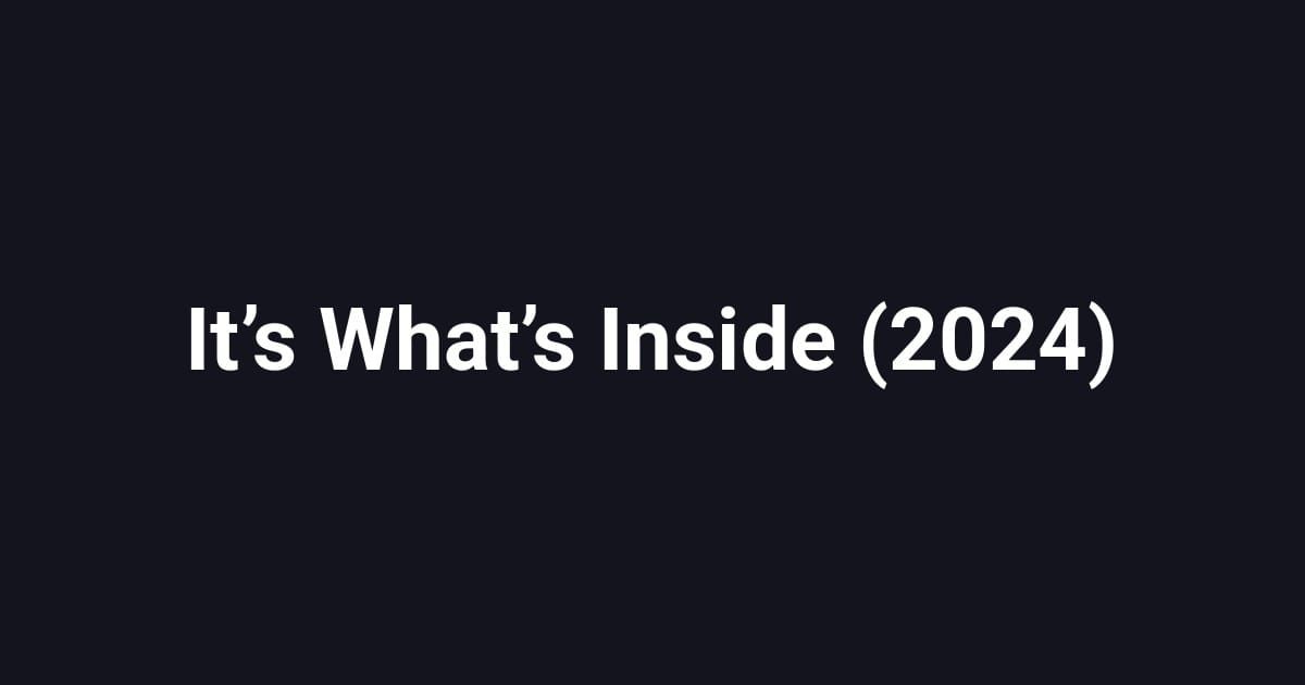 It’s What’s Inside (2024)