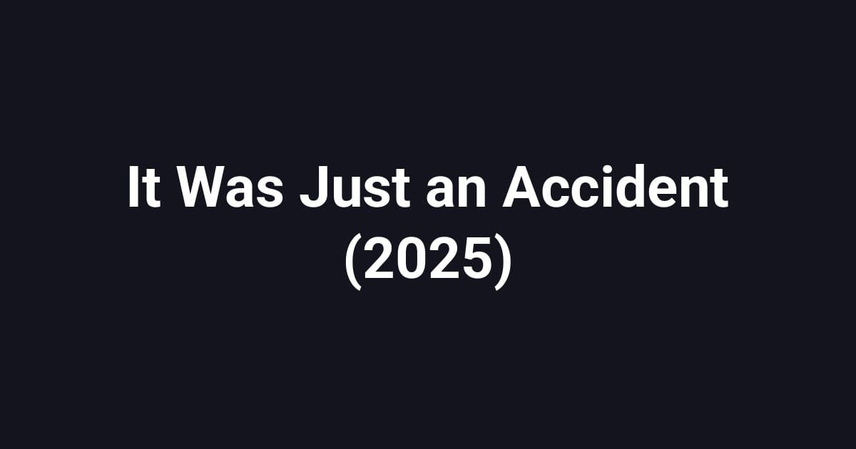 It Was Just an Accident (2025)