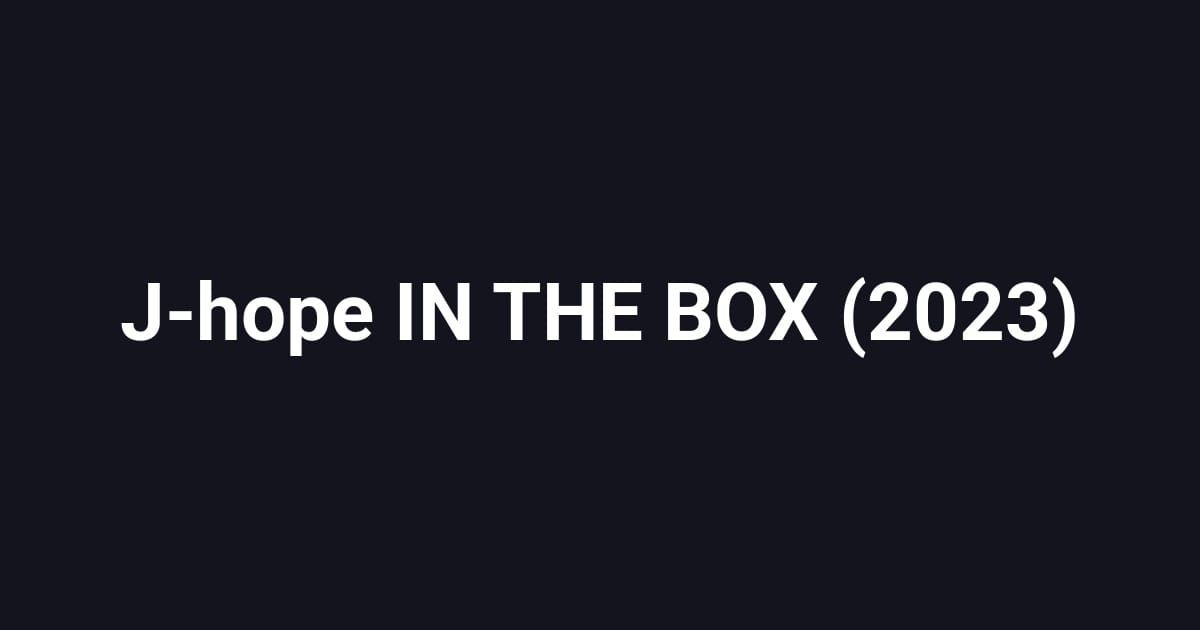 J-hope IN THE BOX (2023)